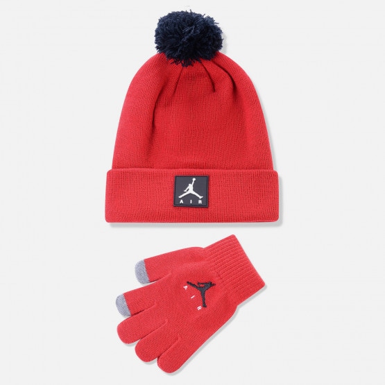 Jordan Air Patch Beanie Set Παιδικό Σετ Σκούφου με Γάντια