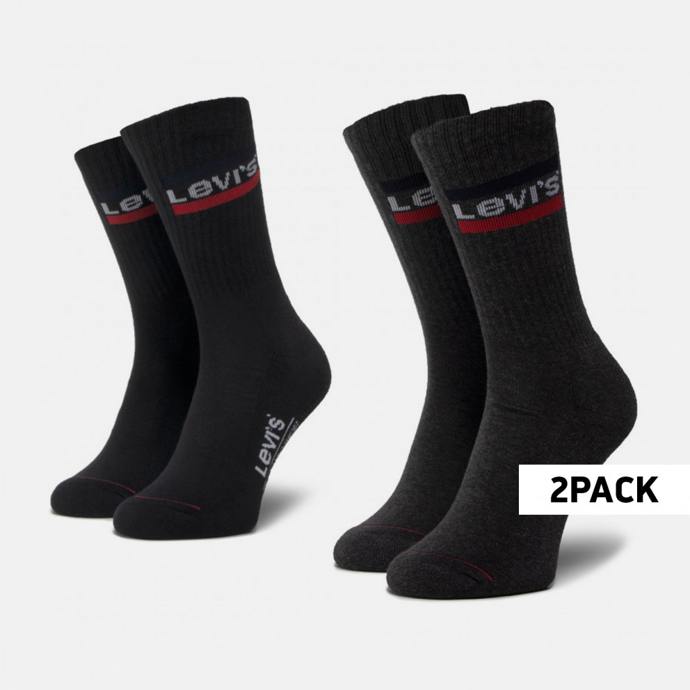 Levi's Regular Cut 2 Pack Unisex Socks