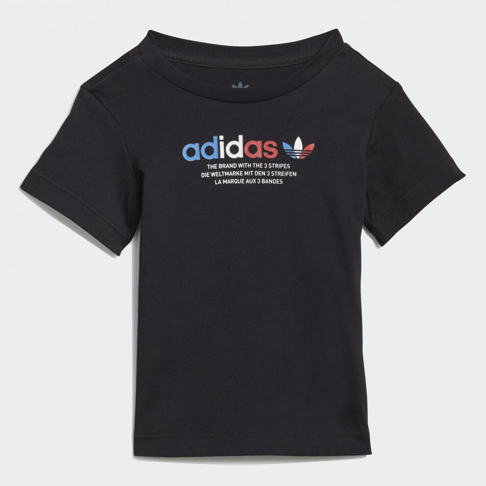adidas Originals Adicolor Tricolor Short And Tee Kid's Set