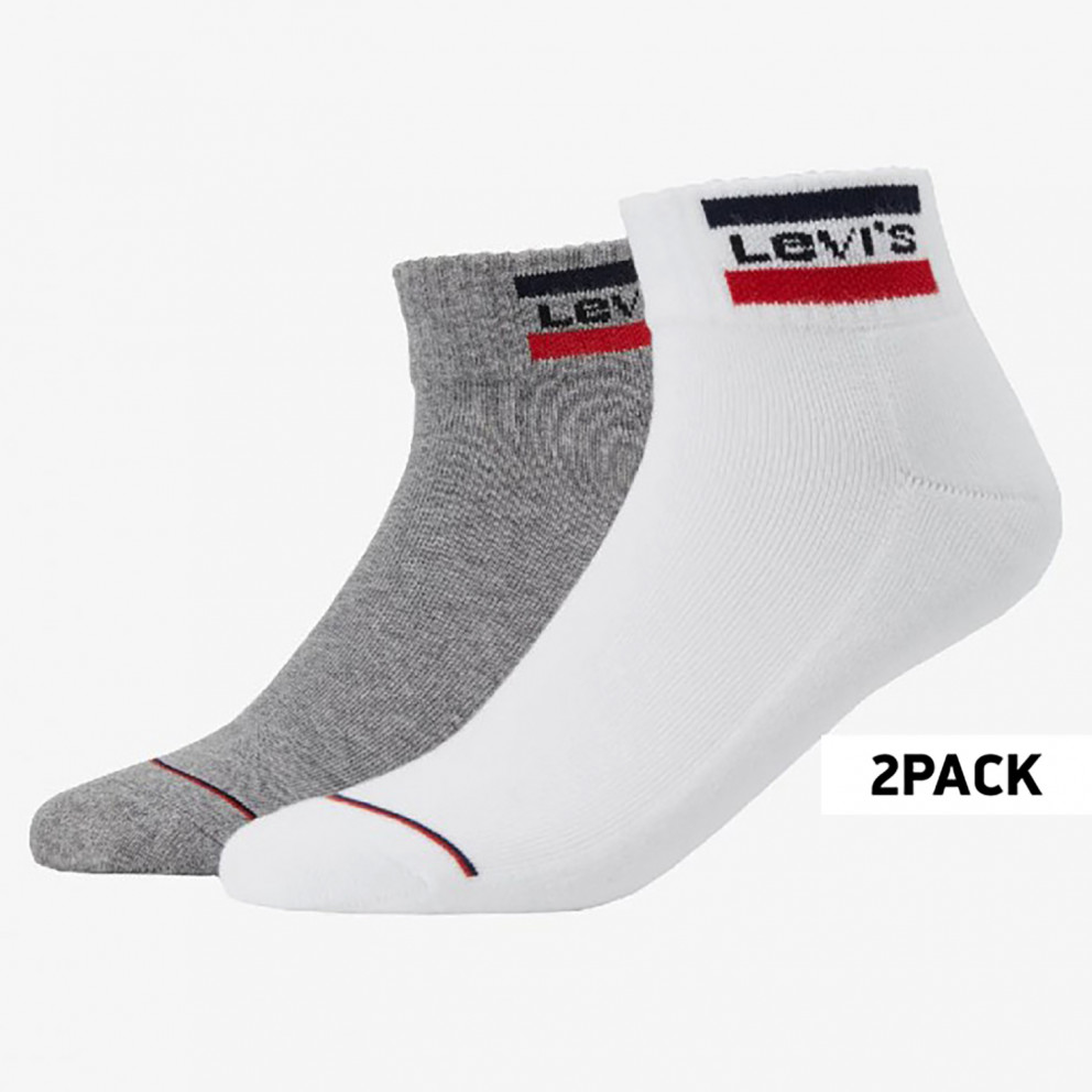 Levi's Mid Cut Sportstwear Logo 2-Pack Unisex Socks