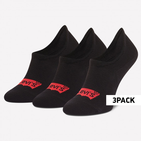 Levis Footie High Rise Batwing Logo 3-Pack Unisex Κάλτσες