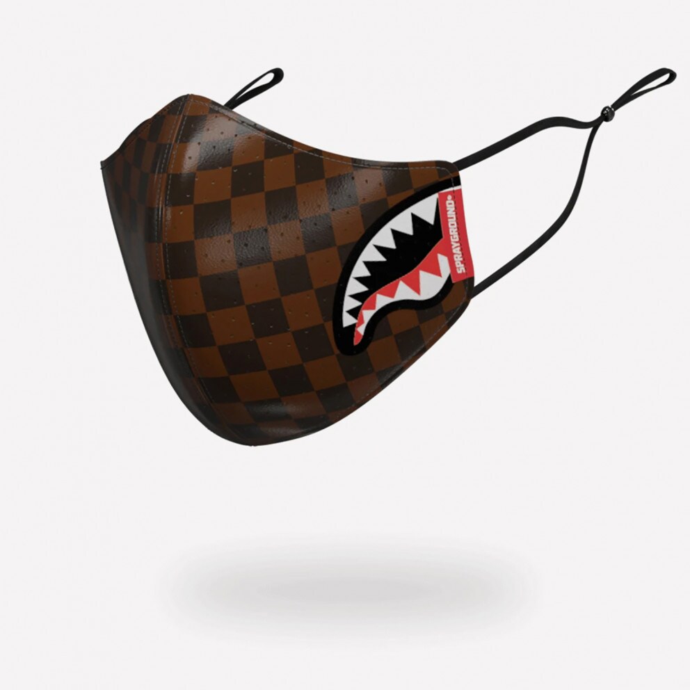 Sprayground Sharks i Paris Brown PU Face Mask