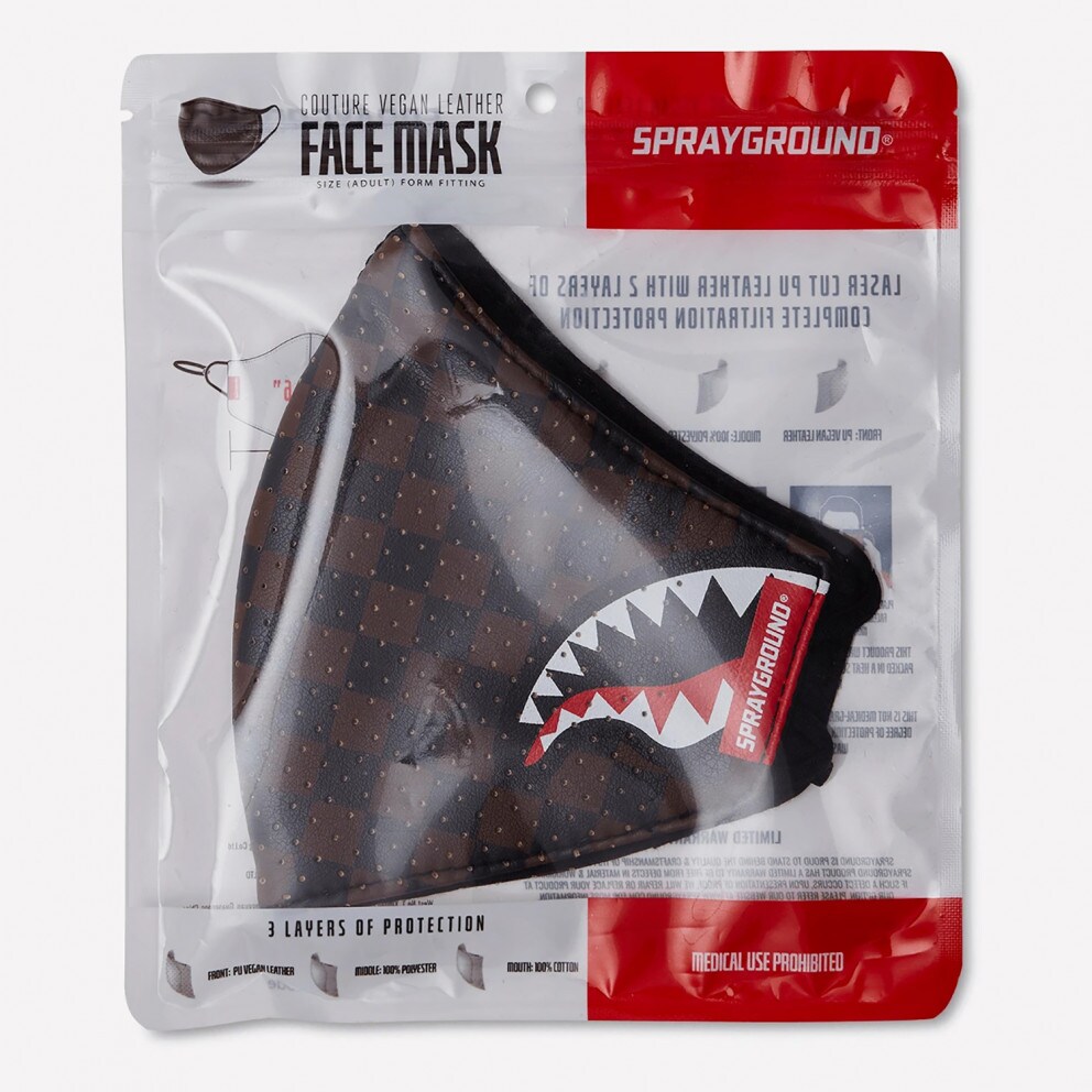 Sprayground Sharks i Paris Brown PU Μάσκα Προσώπου