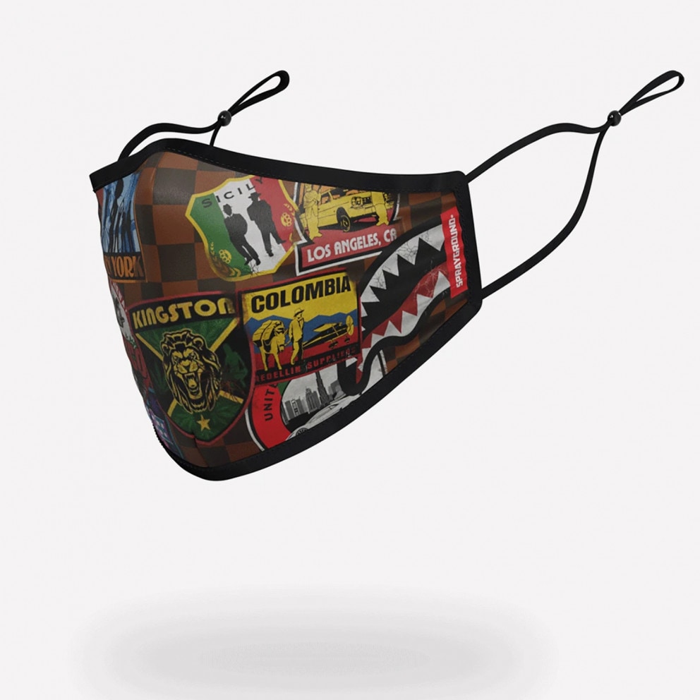 Sprayground Travel Patches Face Mask