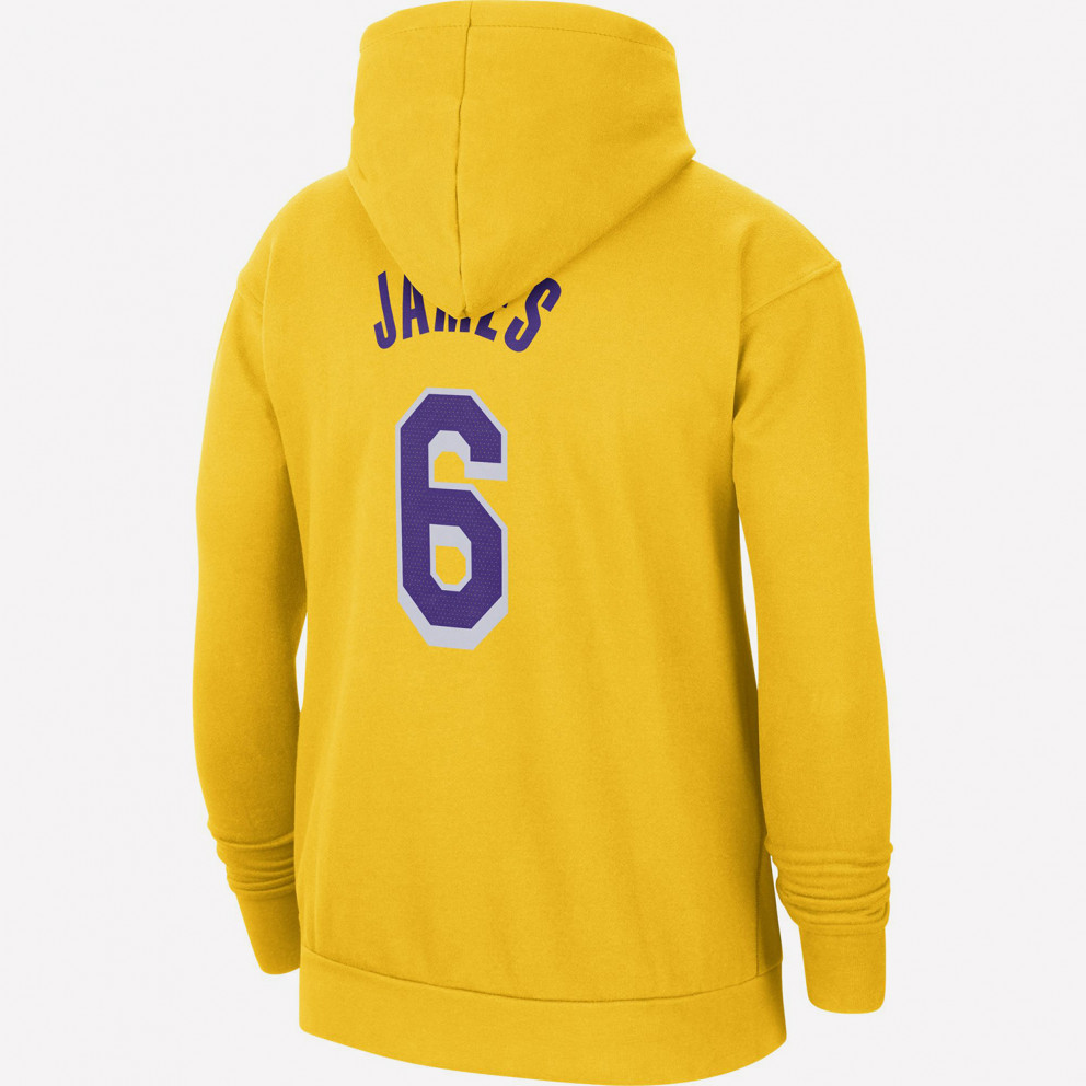 Nike NBA Los Angeles Lakers Lebron James Ανδρική Μπλούζα με Κουκούλα
