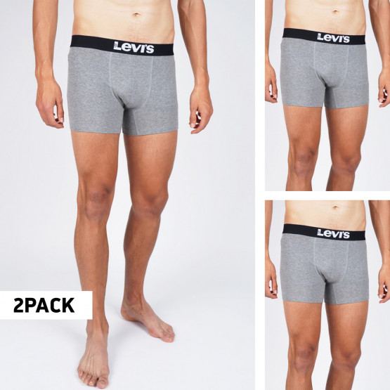 Levi's Men's Solid Basic 2-Pack Boxers