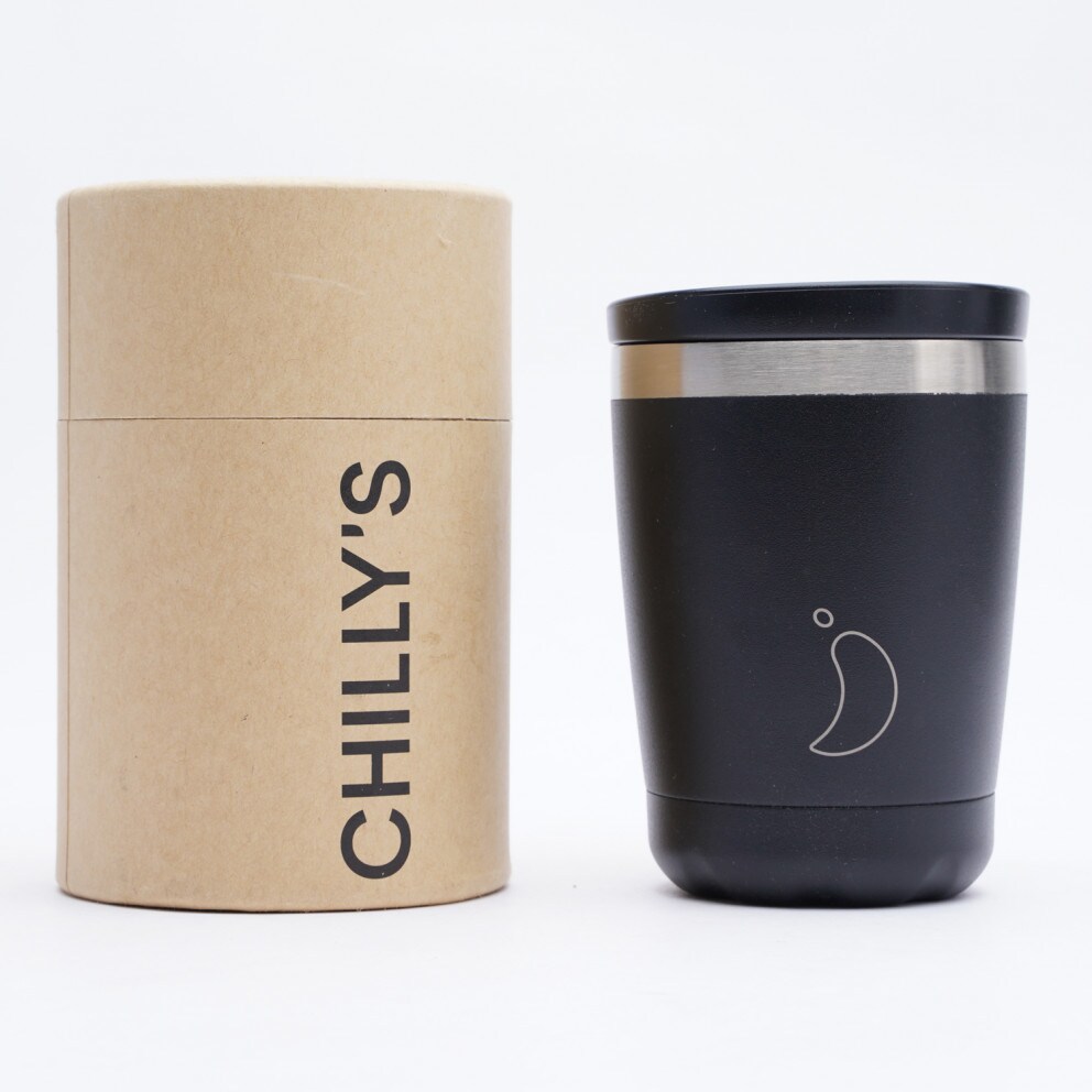 Chilly's Coffee Cup Monochrome Black 340ml