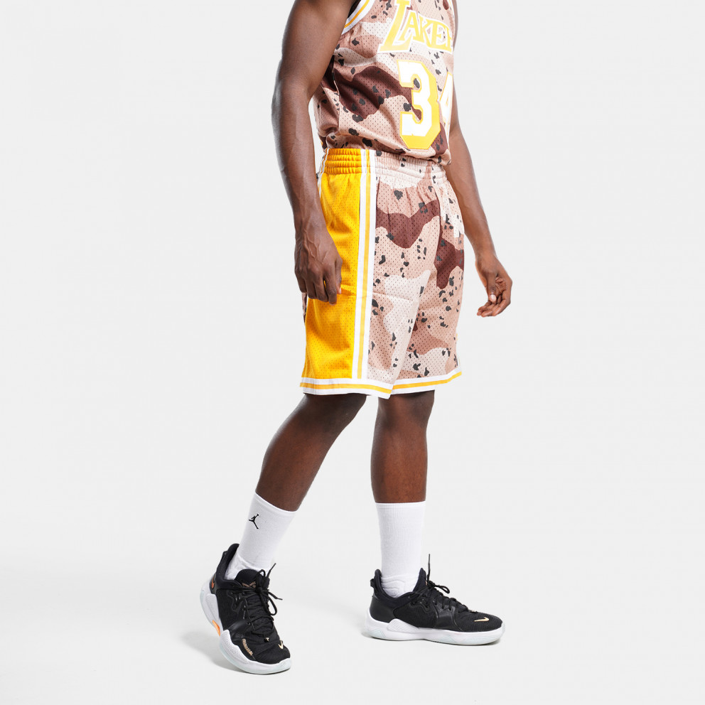 Mitchell & Ness NBA Los Angeles Lakers Camo Reflective Swingman Shorts