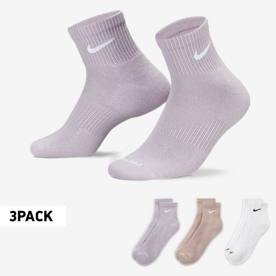 Nike Everyday 3 Packs Plus Cushioned Training Ankle Unisex Socks