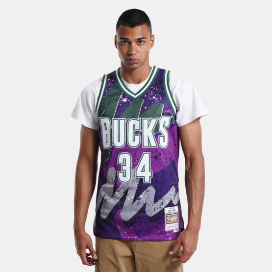Mitchell & Ness NBA Ray Allen Milwaukee Bucks 2000-01 Hyper Hoops Swingman Basketball Jersey