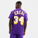 Mitchell & Ness Name & Number Shaquille O'Neal Los Angeles Lakers Men's T-Shirt