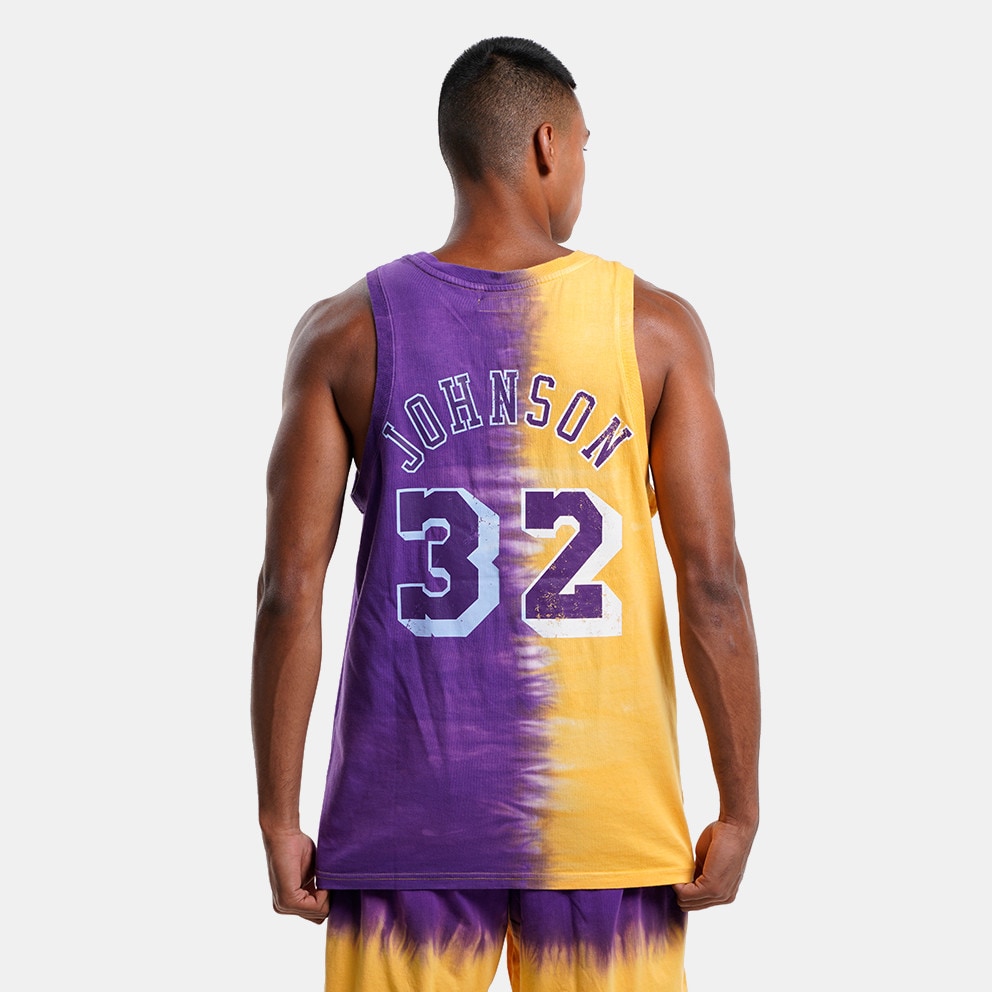 Mitchell & Ness Magic Johnson Los Angeles Lakers Tie-Dye Ανδρική Αμάνική Μπλούζα