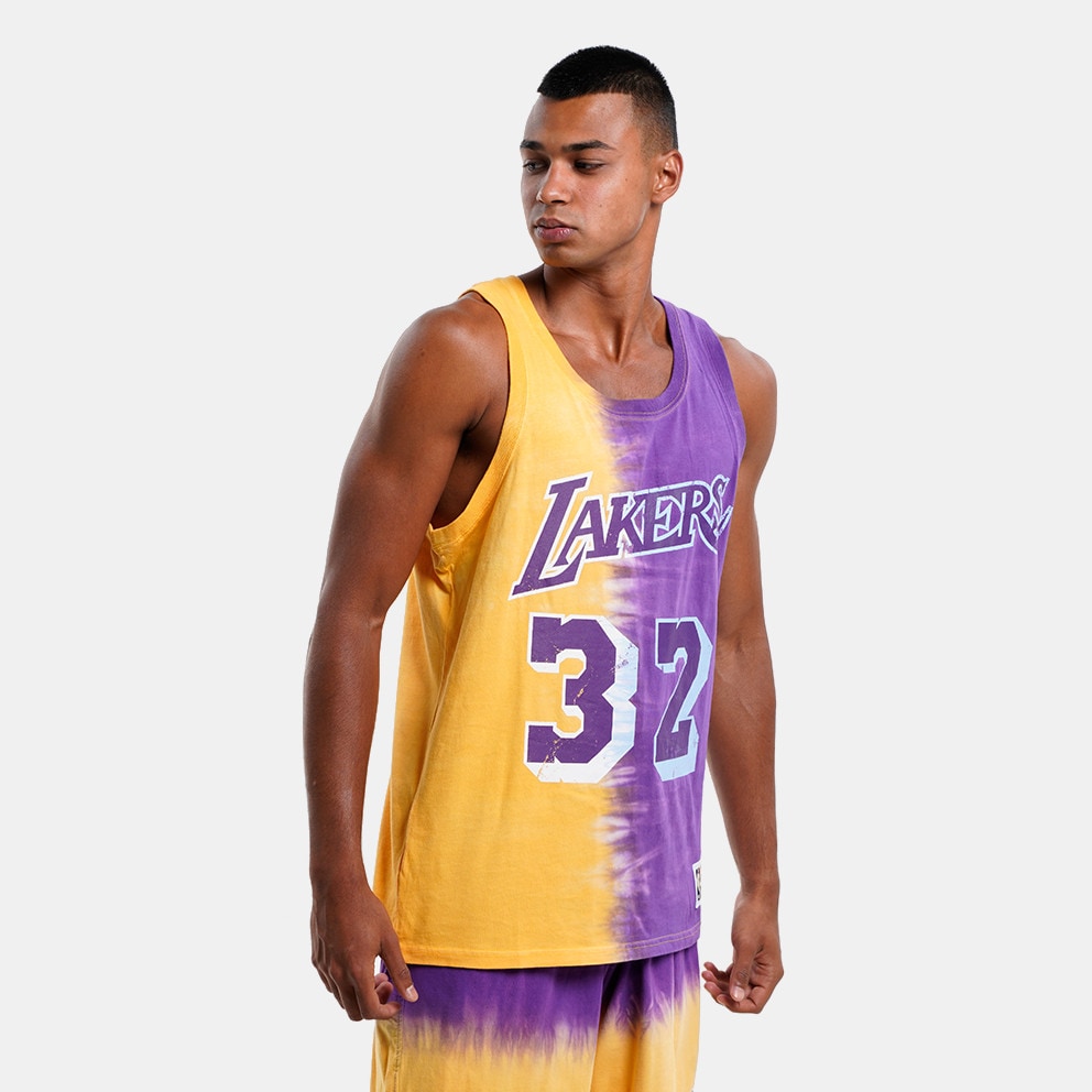 Mitchell & Ness Magic Johnson Los Angeles Lakers Tie-Dye Ανδρική Αμάνική Μπλούζα