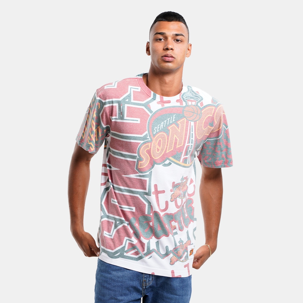 Mitchell & Ness Jumbotron 2.0 Sublimated Seattle Supersonics Men's T-Shirt