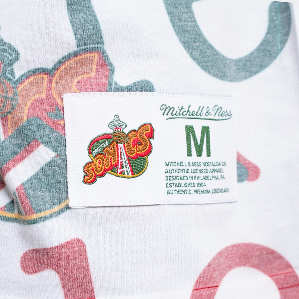 Mitchell & Ness Jumbotron 2.0 Sublimated Seattle Supersonics Men's T-Shirt