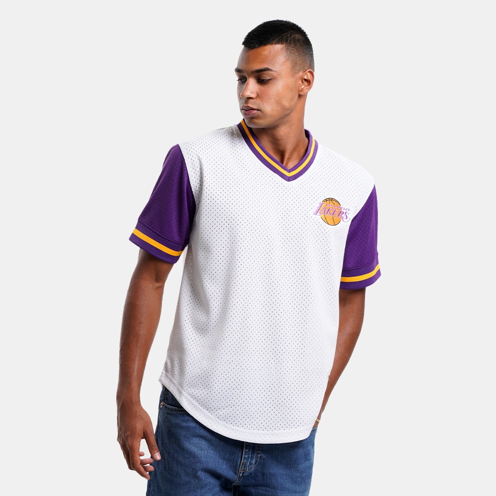 Mitchell & Ness Fashion Mesh V-Neck Los Angeles Lakers Ανδρικό T-shirt