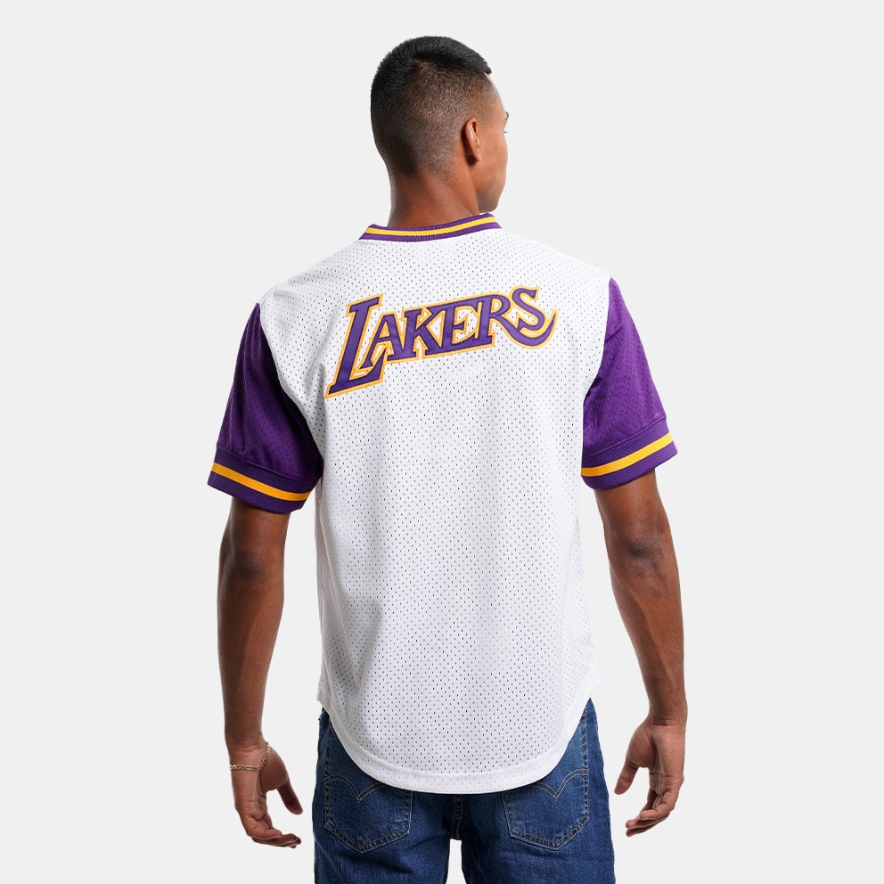 Mitchell & Ness Fashion Mesh V-Neck Los Angeles Lakers Ανδρικό T-shirt