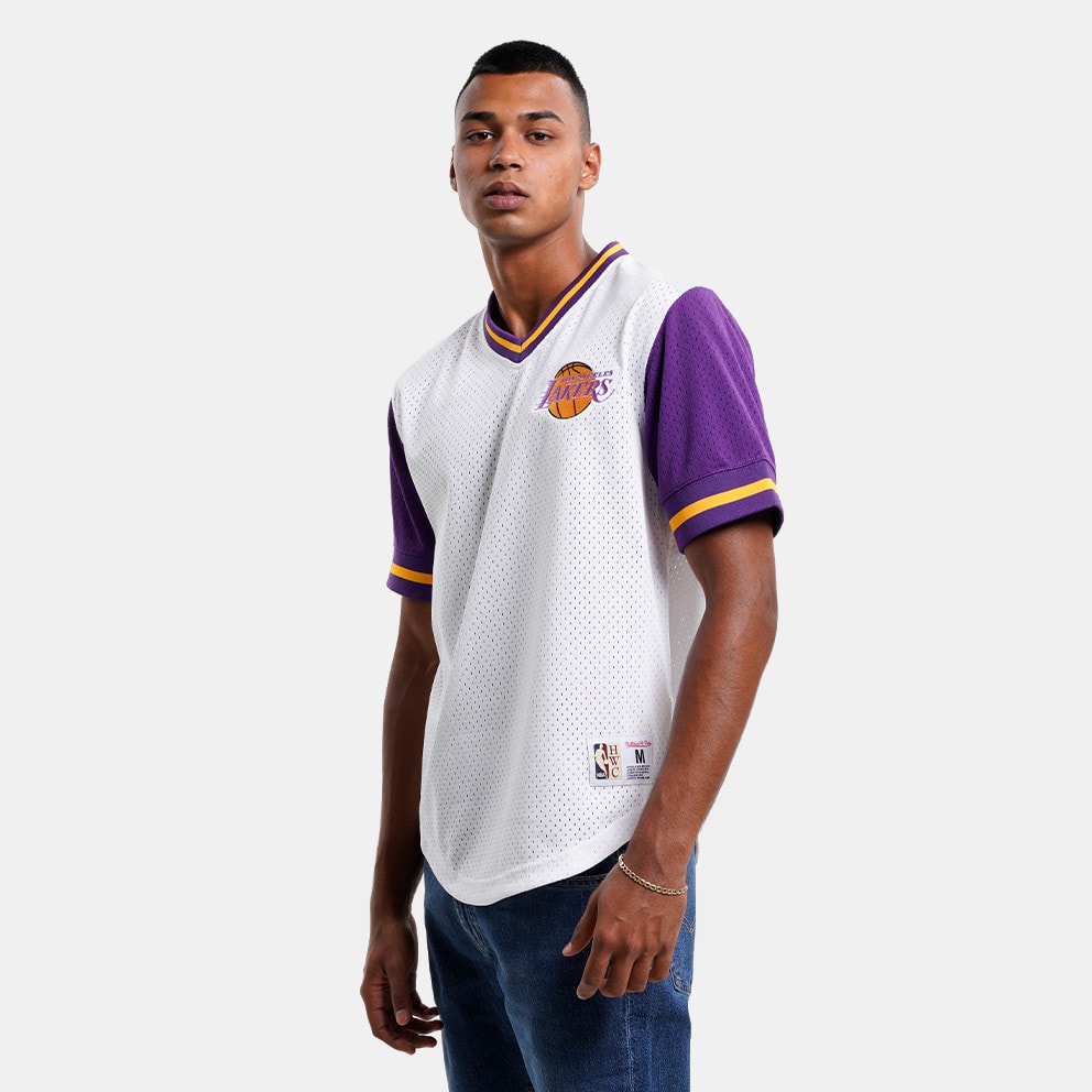 Mitchell & Ness Fashion Mesh V-Neck Los Angeles Lakers Ανδρικό T-shirt