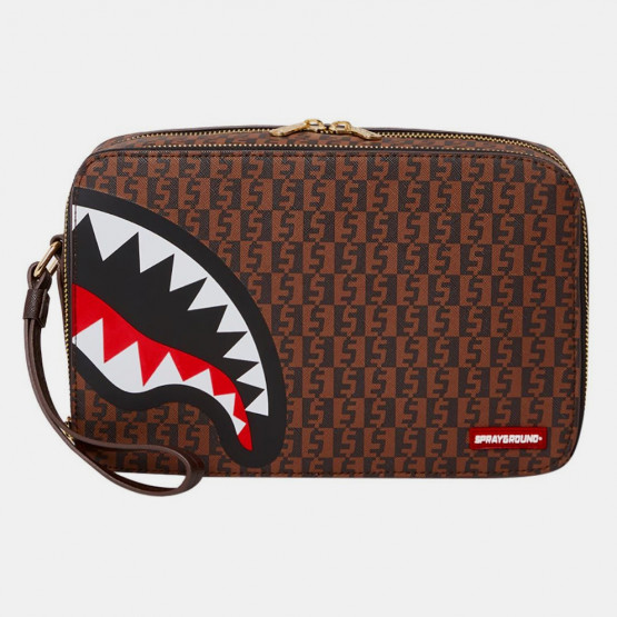 Sprayground Og Money Checkered Toiletry Unisex Bag