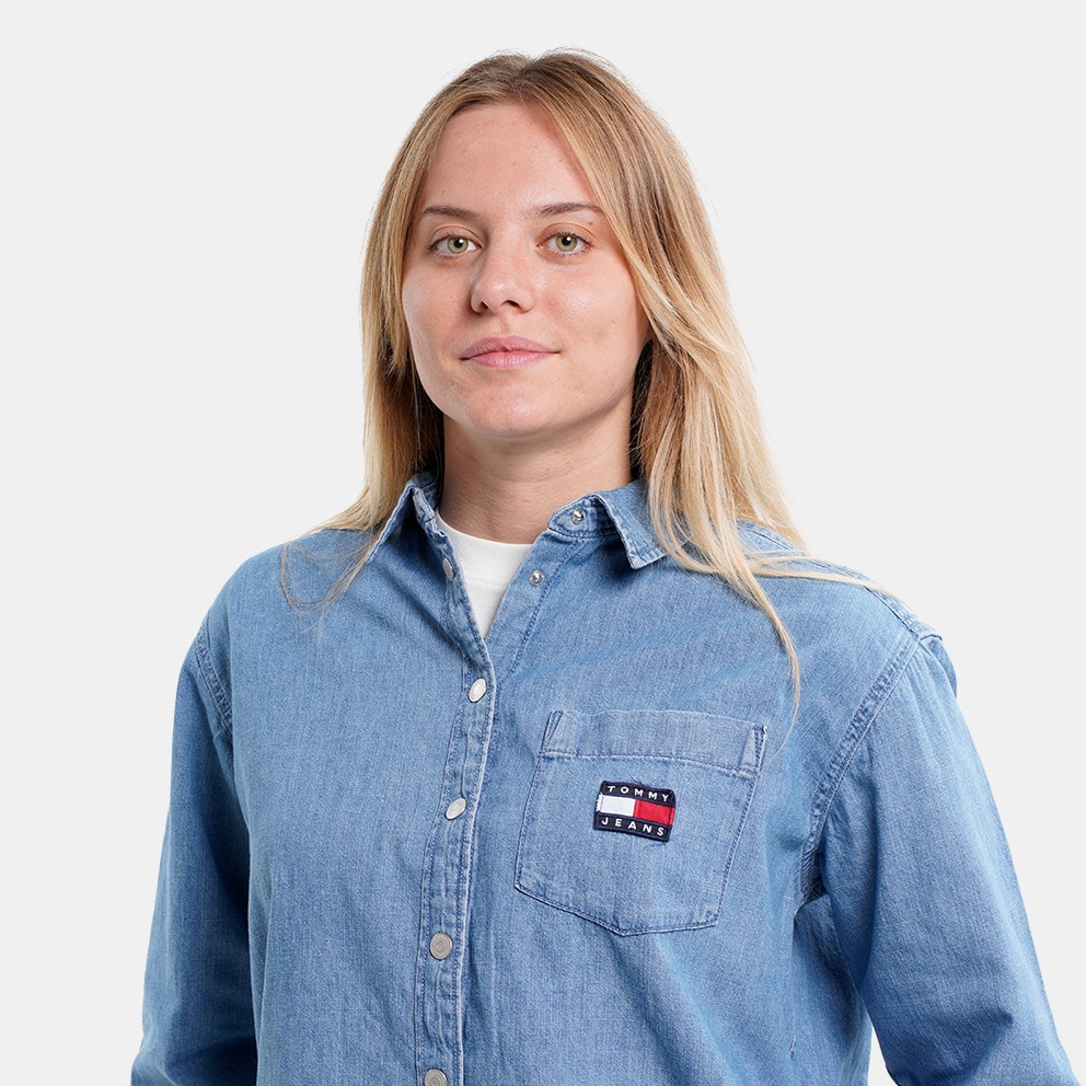 Tommy Jeans Chambray Badge Boy Women's Shirt