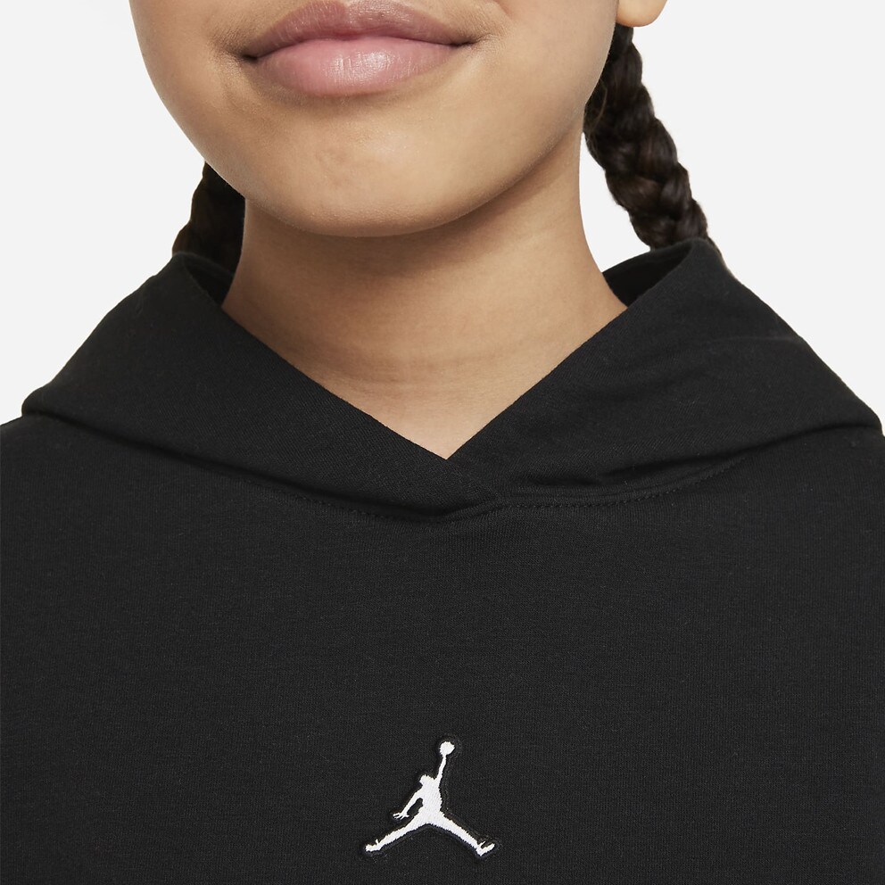 Jordan Cropped Παιδική Μπλούζα με Κουκούλα