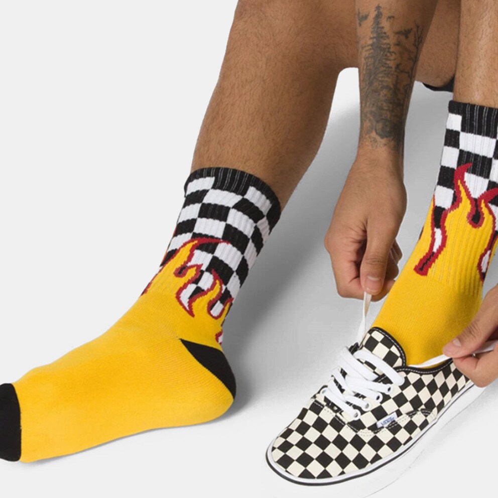 Vans Flame Check Crew Unisex Socks