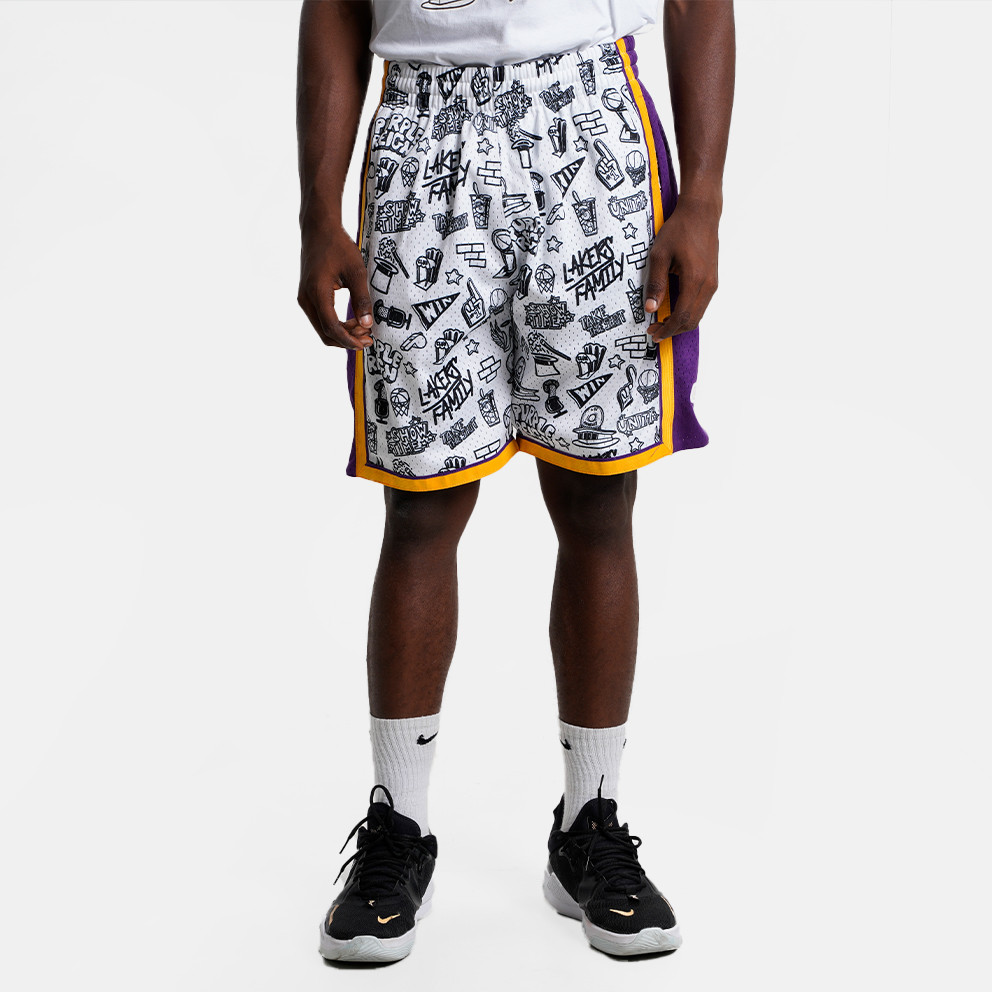 Mitchell & Ness Doodle Swingman Los Angeles Lakers Men's Shorts