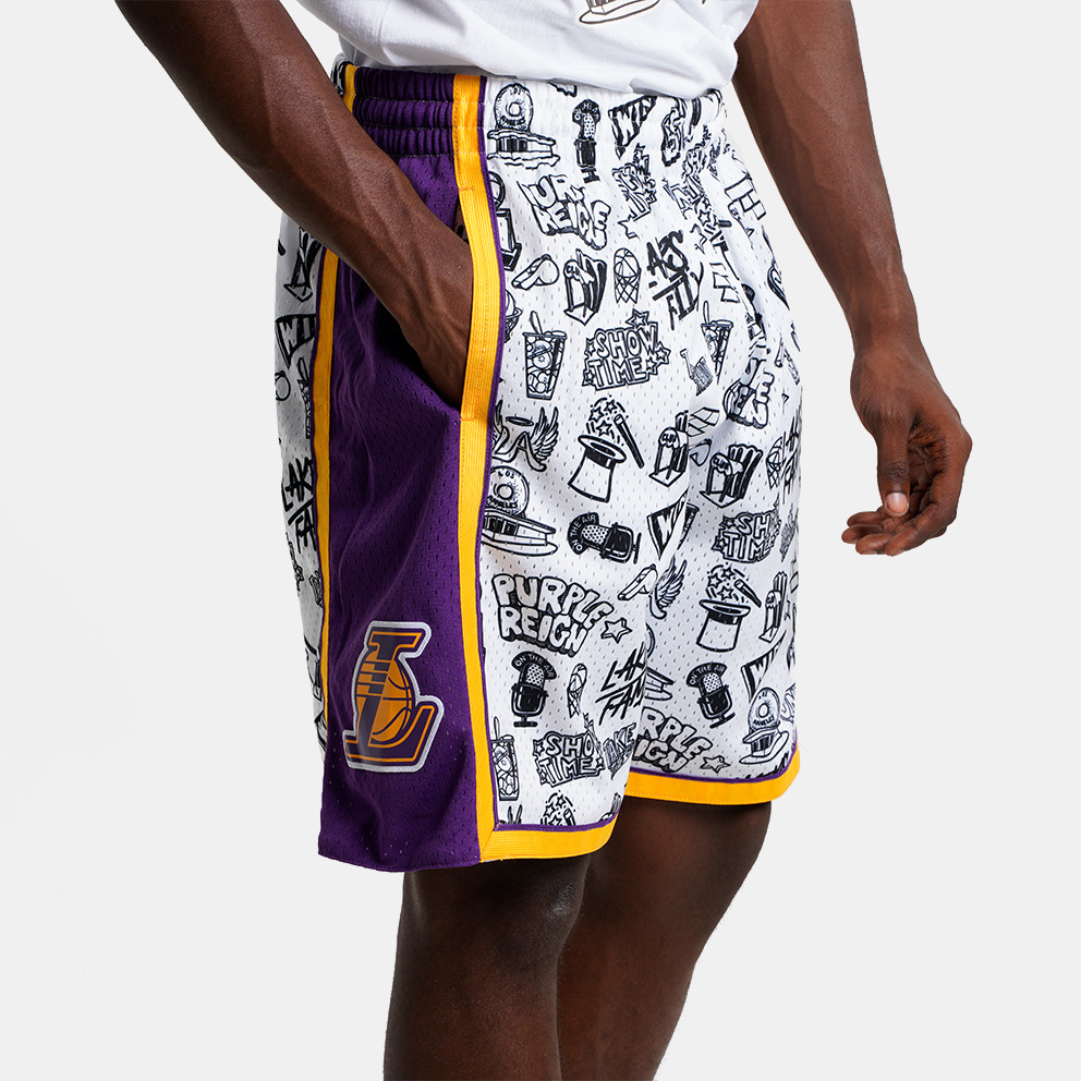 Mitchell & Ness Doodle Swingman Los Angeles Lakers Ανδρικό Σορτς