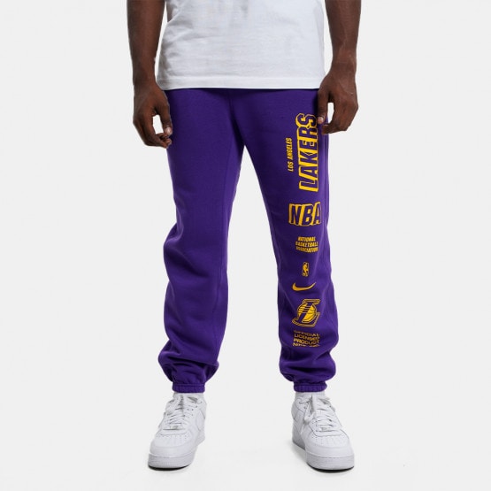 Nike NBA Los Angeles Lakers Courtside Fleece Ανδρικό Παντελόνι Φόρμας