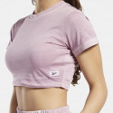 Reebok Classics Short Sleeve Rib Γυναικείο Crop Top