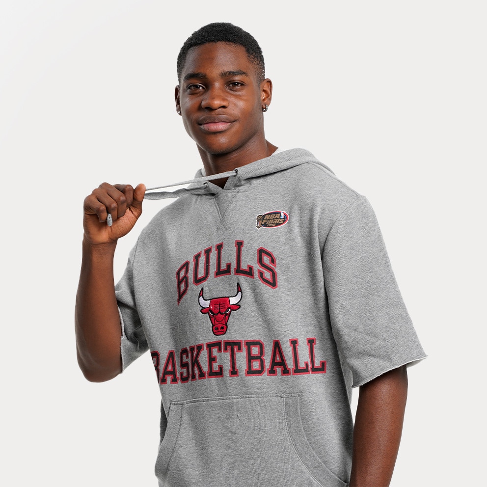 Mitchell & Ness NBA Chicago Bulls Ανδρικό T-Shirt με Κουκούλα