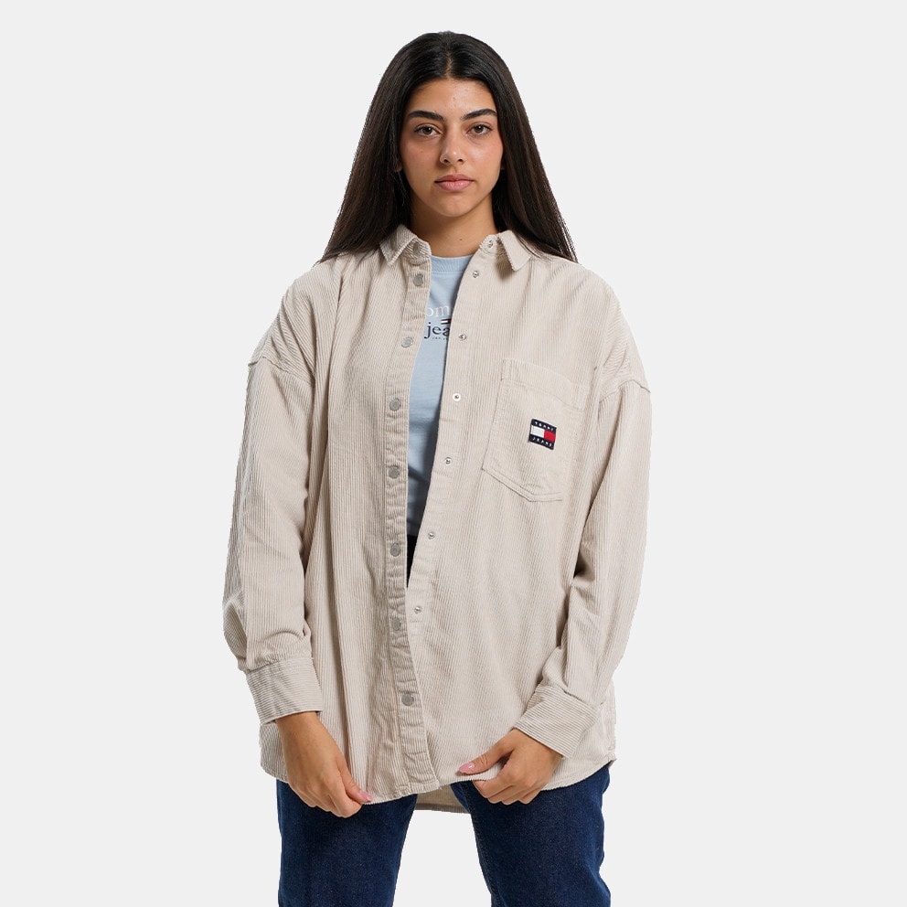 Tommy Jeans Corduroy Oversized Γυναικείο Πουκάμισο