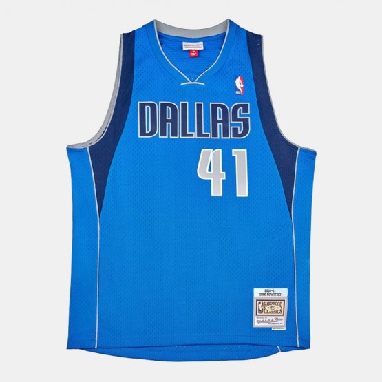 Women's Dallas Mavericks Dirk Nowitzki Mitchell & Ness White 1998 Doodle Swingman Jersey