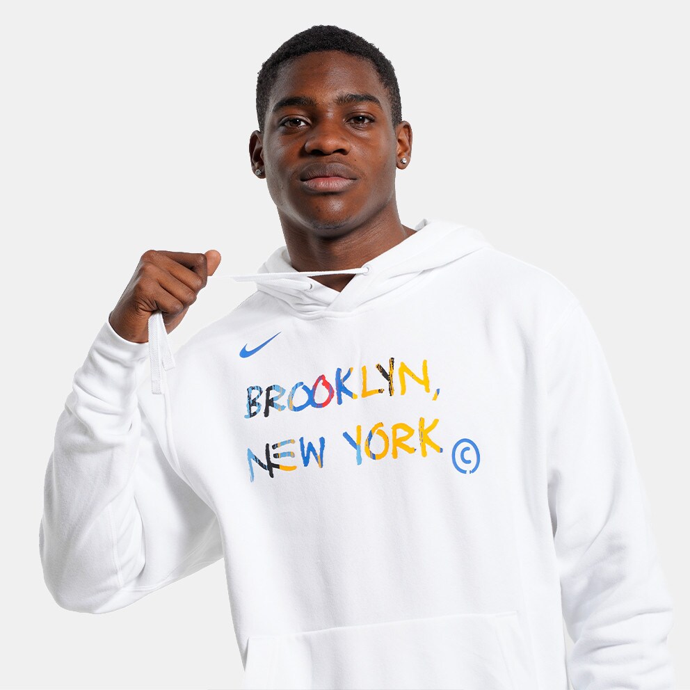 Nike NBA Brooklyn Nets City Edition Ανδρική Μπλούζα με Κουκούλα