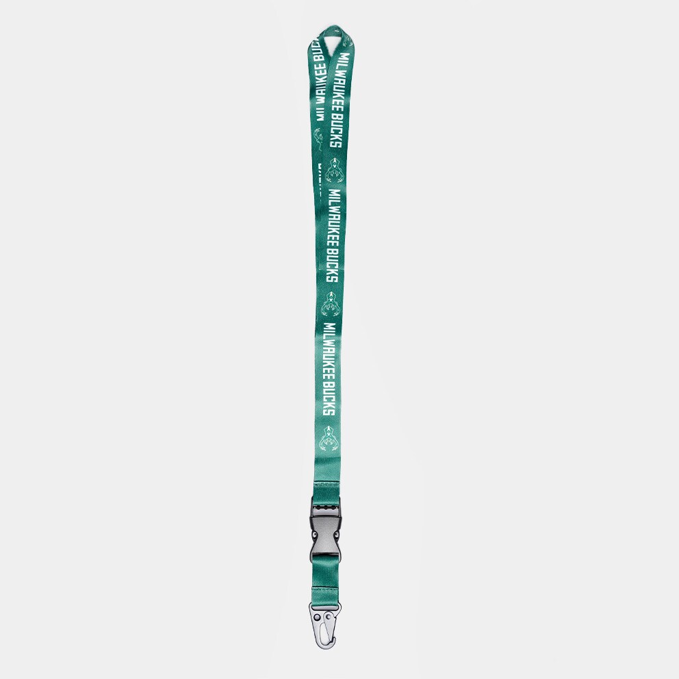 Back Me Up NBA Long Lanyard Milwaukee Bucks Keychain