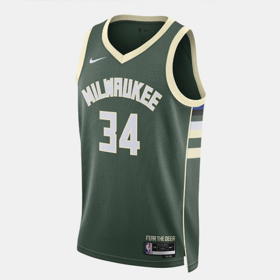 Nike NBA Giannis Antetokounmpo Milwaukee Bucks Icon Edition 2022/23 Swingman Dri-FIT Men's Jersey