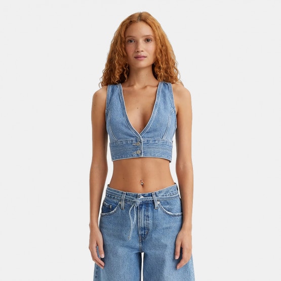 Levi's Raine Denim Crop Top Check You