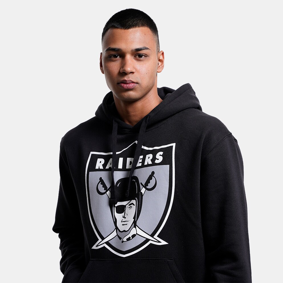 Mitchell & Ness NFL Oakland Raiders Team Logo Ανδρική Μπλούζα με Κουκούλα