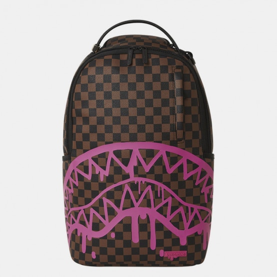 Sprayground Pink Drip Brown Check Dlx