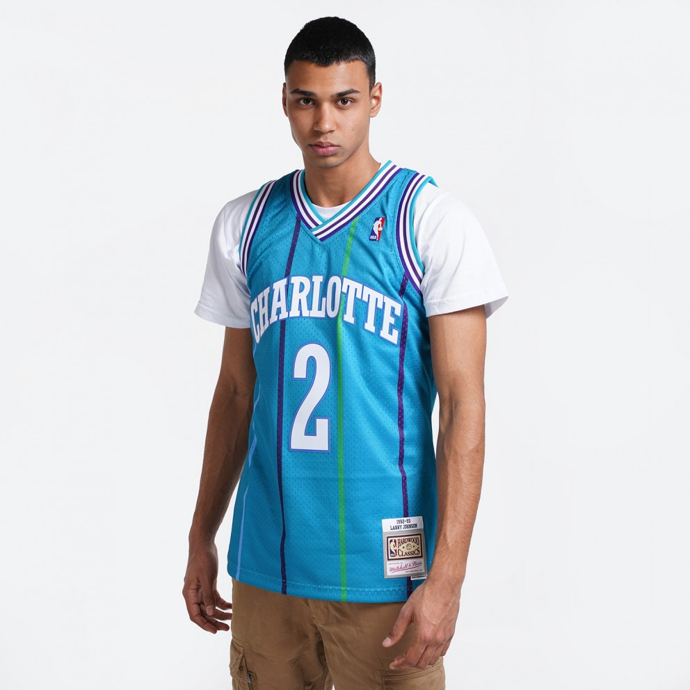 Mitchell & Ness Larry Johnson Charlotte Hornets Swingman Men's Jersey