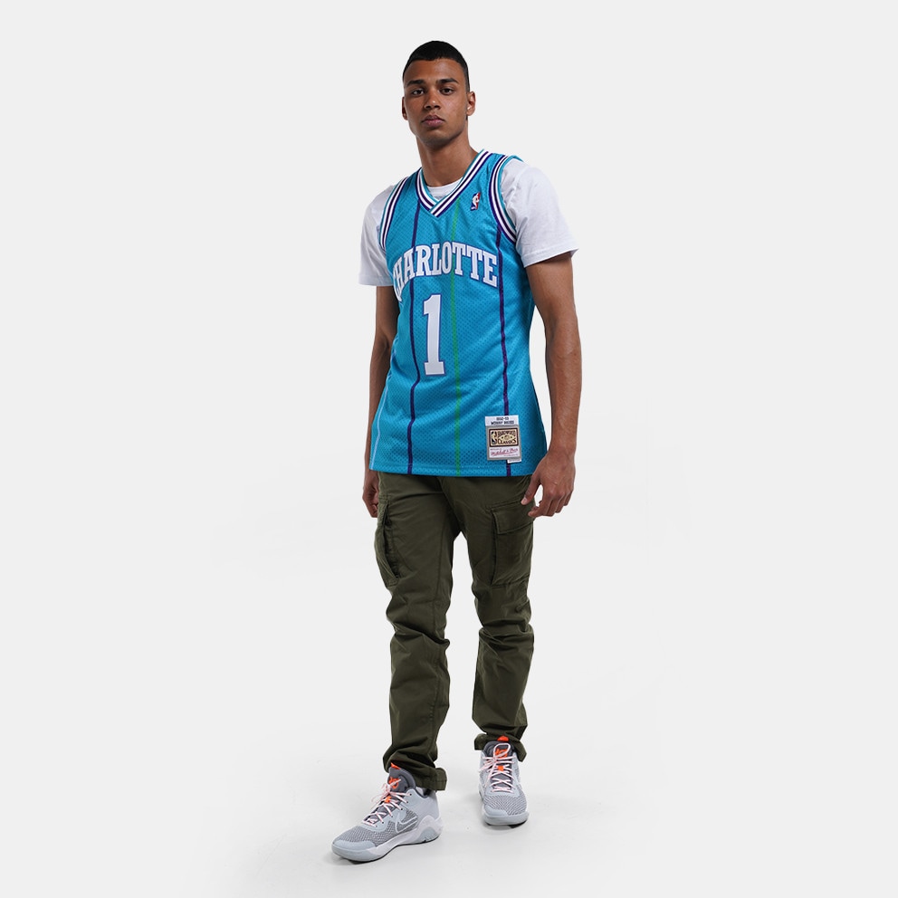 Mitchell & Ness NBA Muggsy Bogues Charlotte Hornets Road 1992-93 Swingman Jersey