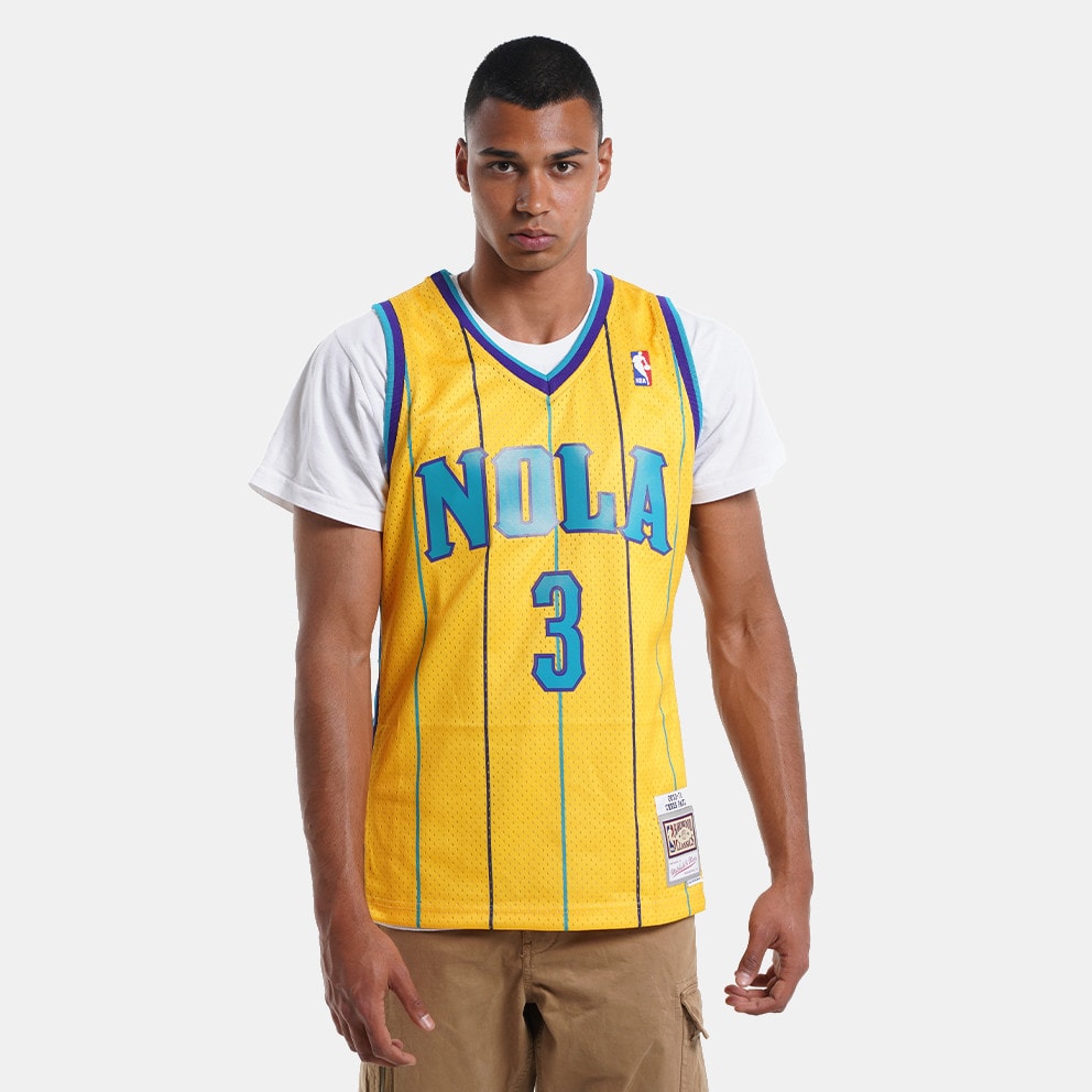 Men's Mitchell & Ness Chris Paul Yellow New Orleans Hornets