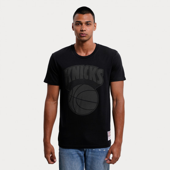 Mitchell & Ness NBA New York Knicks Black Tonal Print Ανδρικό T-shirt