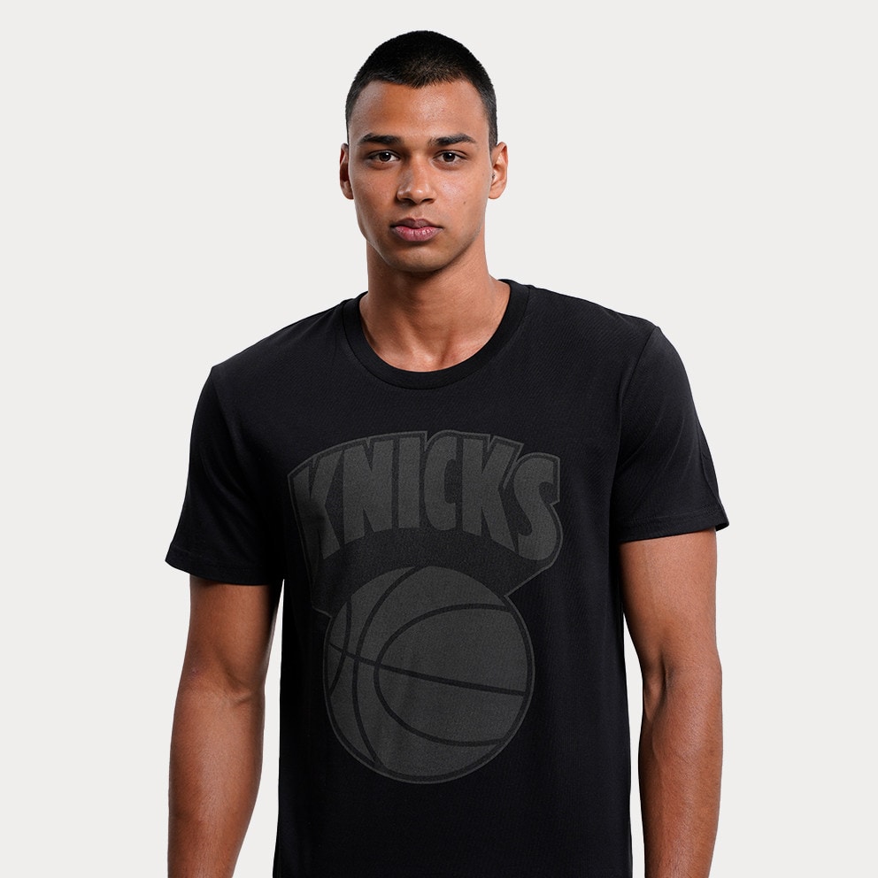 Mitchell & Ness NBA New York Knicks Black Tonal Print Ανδρικό T-shirt