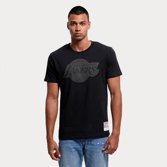 Mitchell & Ness NBA Los Angeles Lakers Black Tonal Print Men's T-shirt