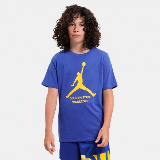 Nike Men's Golden State Warriors Statement Edition Jordan Dri-Fit NBA Short-Sleeve Top in Yellow, Size: 3XL | DN9831-728