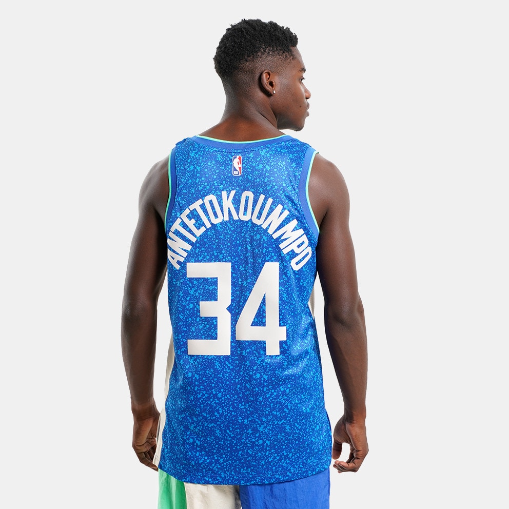 Nike Dri-FIT NBA Giannis Antetokounmpo Milwaukee Bucks City Edition 2023 Swingman Men's Jersey