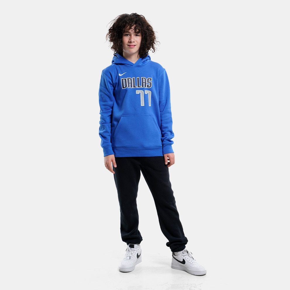 Nike ΝΒΑ Dallas Mavericks Luka Doncic Club Fleece Icon Παιδική Μπλούζα με Κουκούλα