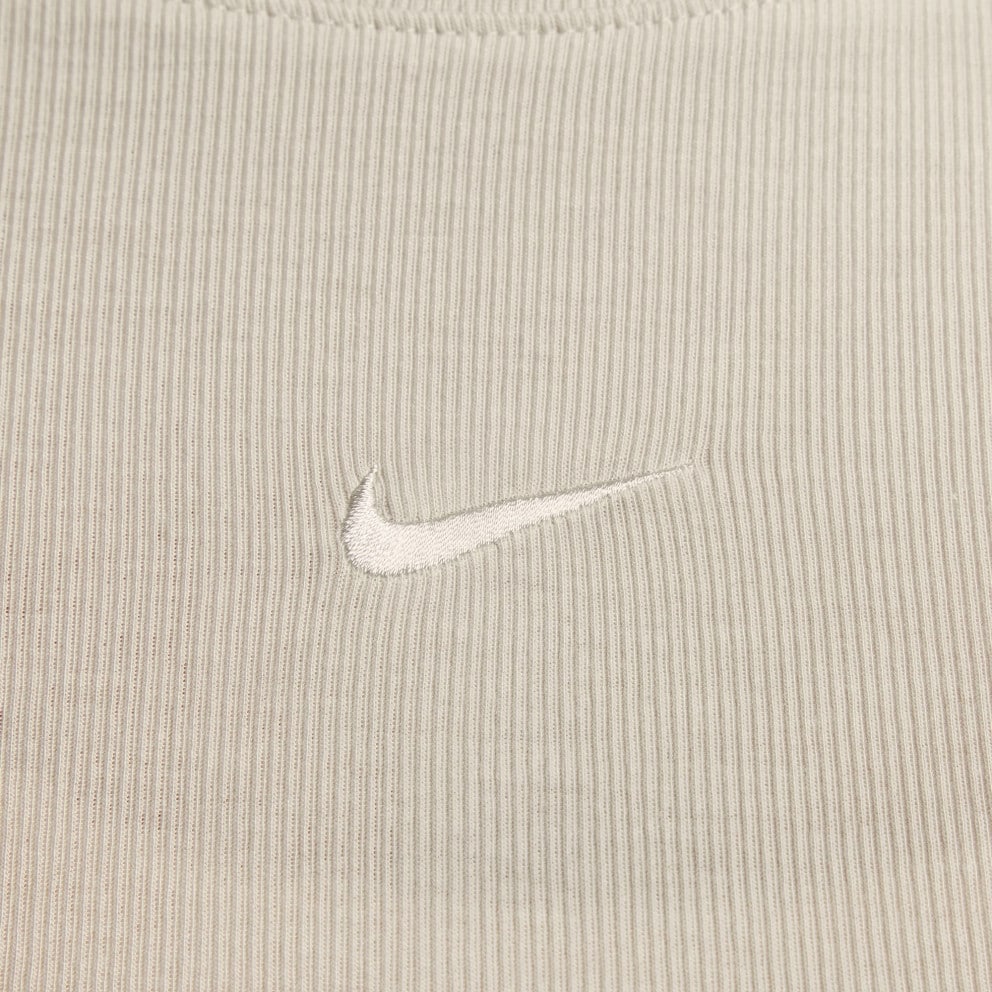 Nike Sportswear Ribbed Γυναικεία Cropped Μπλούζα με Μακρύ Μανίκι