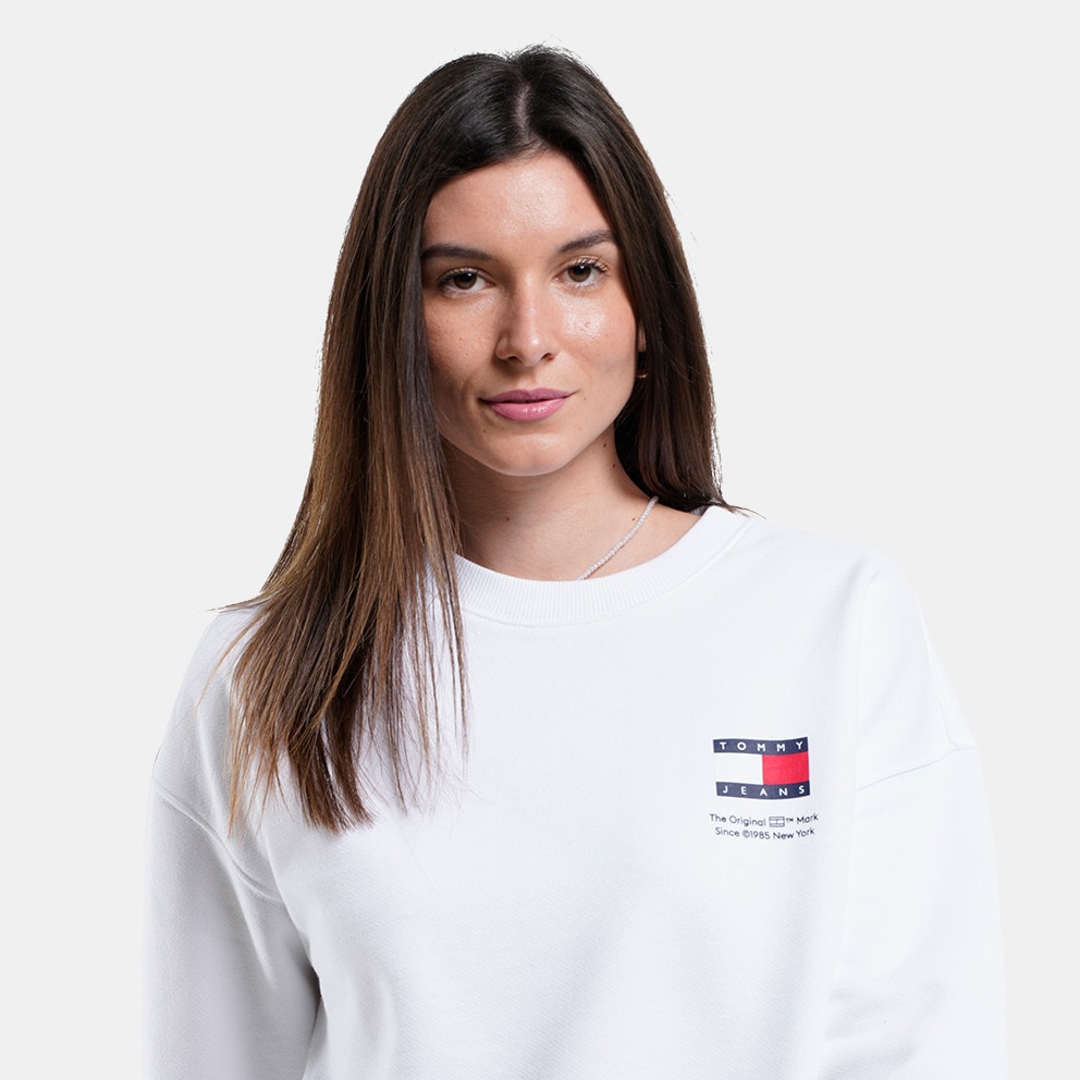 Tommy Jeans Boxy Graphic Flag Crew Γυναικεία Μπλούζα Φούτερ